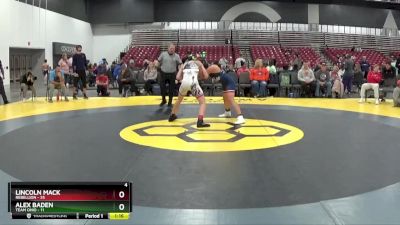 119 lbs Semis & 1st Wrestleback (8 Team) - Lincoln Mack, Rebellion vs Alex Baden, Team Ohio