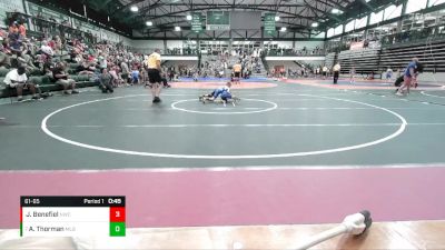 61-65 lbs Quarterfinal - Andersen Thorman, Macomb Little Bombers vs Jordan Benefiel, NWo Wrestling Club