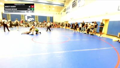 157 lbs Champ. Round 2 - Teagan McRae, Junkyard Dogs Wrestling Club vs Jerett Hardy, North Torrance