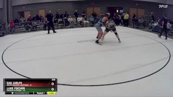 218 lbs Round 7 (8 Team) - Luke Fischer, Kansas Pythons vs Zak Juelfs, South Dakota Lightning