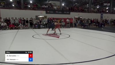 65 kg Quarterfinal - Andre Gonzales, Ohio Regional Training Center vs Wyatt Henson, Mat-Town WC