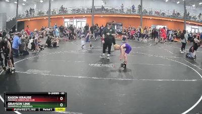 60 lbs Cons. Round 2 - Kason Krause, Maverick Wrestling Club vs Grayson Link, Summerville Takedown