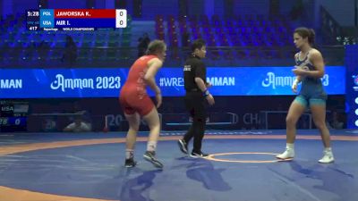 68 kg Repechage #2 - Karolina Jaworska, Poland vs Isabella Mir, United States