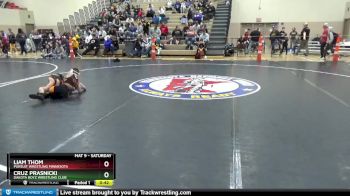 65 lbs Cons. Round 5 - Cruz Prasnicki, Dakota Boyz Wrestling Club vs Liam Thom, Pursuit Wrestling Minnesota