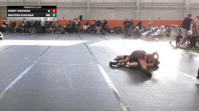 96 lbs Semis & 1st Wrestleback (8 Team) - Kenny Hartman, Kardiac Kidz vs Brayden Kuhlman, Westshore WC