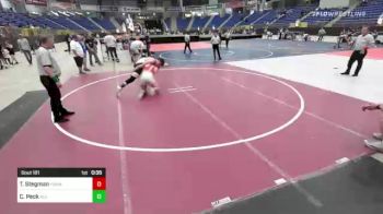 160 lbs Consi Of 8 #2 - Trey Stegman, Yuma WC vs Collin Peck, All American Training Center