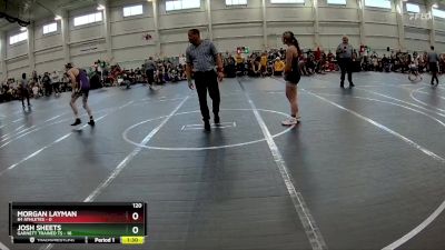 120 lbs Round 1 (6 Team) - Josh Sheets, Garnett Trained TS vs Morgan Layman, 84 Athletes