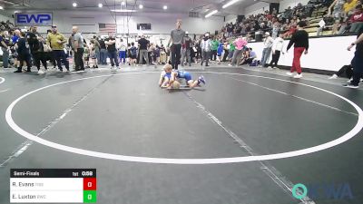 43 lbs Semifinal - Rafe Evans, Tiger Trained Wrestling vs Eagan Luxton, Bartlesville Wrestling Club