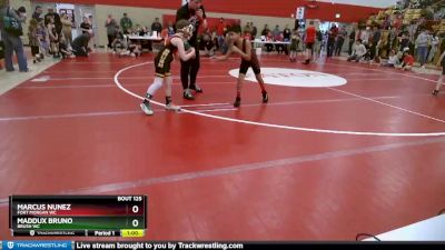 68-74 lbs Round 3 - Maddux Bruno, Brush WC vs Marcus Nunez, Fort Morgan WC