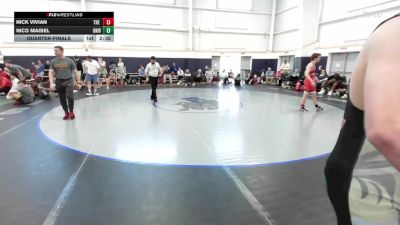 139 lbs Quarterfinal - Nick Vivian, The Asylum White-HS vs Nico Maisel, University Hawks Wrestling Club