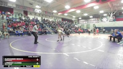 144 lbs Cons. Round 4 - Alexander Resico, Grossmont vs Lorenzo Lujano, Palo Verde