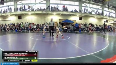 67 lbs Cons. Round 1 - Noah Hudson, Terre Haute Northside Wrestling Club vs William Sappa-Jennings, Jennings County Wrestling Club