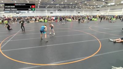 150 lbs Cons. Round 2 - Kaden Tindall, Brighton vs Cyler Baer, Unattached