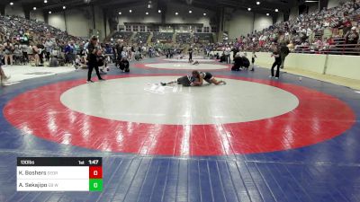 130 lbs Round Of 16 - Kaiden Boshers, Georgia vs Abigail Sekajipo, GB Wolfpack Wrestling Club