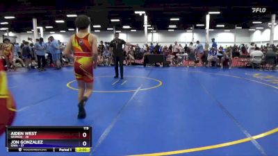 119 lbs Placement Matches (8 Team) - Lucian Brock, Georgia vs Riley Watts, Iowa