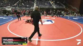 81 lbs Semifinal - Bella Thomas, Green River Grapplers Wrestling vs Hailey Abarca, Casper Wrestling Club