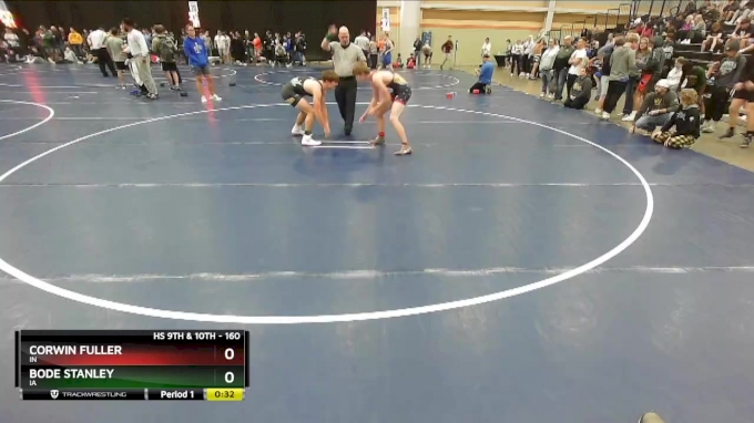 160 lbs Cons. Round 1 - Bode Stanley, IA vs Corwin Fuller, IN