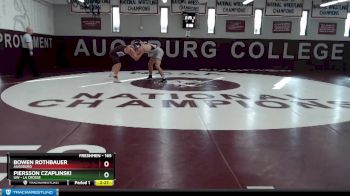 165 lbs 5th Place Match - Piersson Czaplinski, UW - La Crosse vs Bowen Rothbauer, Augsburg