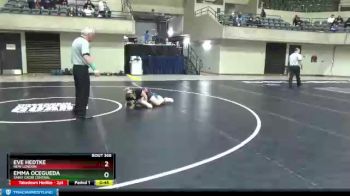 138 lbs Cons. Round 4 - Emma Ocegueda, Saint Croix Central vs Eve Hedtke, New London