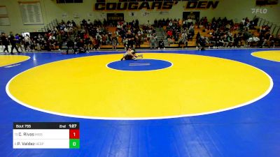 123 lbs Consi Of 8 #2 - Caleb Rivas, Mission Oak vs Paulo Valdez, Hesperia