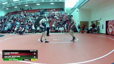 157 lbs Round 5 - Kallen Whitling, Highland (Medina) vs Lucas Opatrny, Mentor