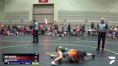 86 lbs Round 1 (8 Team) - Ava Ocampo, Beast Mode WA Pink vs Kenlynn Nau, Ares