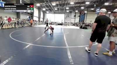 56 lbs Rr Rnd 1 - Hunter Stark, Indiana Outlaws Red vs Kipton Myers, Micky's Minions White