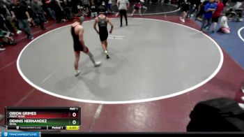 120 lbs Champ. Round 2 - Orion Grimes, Priest River vs Dennis Hernandez, Royal