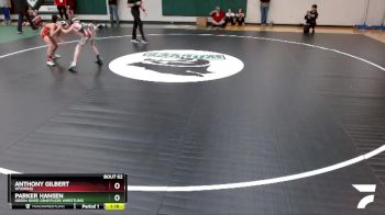 75 lbs Quarterfinal - Anthony Gilbert, Wyoming vs Parker Hansen, Green River Grapplers Wrestling
