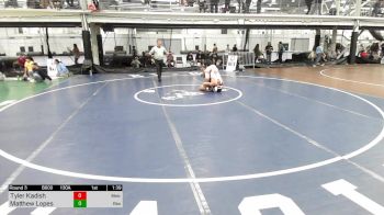 130A lbs Rr Rnd 3 - Tyler Kadish, Metrowest United vs Matthew Lopes, Blair Academy