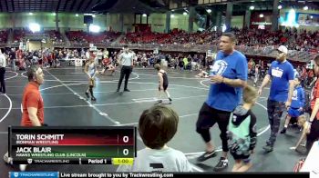 75 lbs Champ. Round 2 - Torin Schmitt, IRONMAN WRESTLING vs Jack Blair, Hawks Wrestling Club (Lincoln)