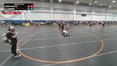 120 lbs Champ. Round 1 - Josiah Stanton, Unattached vs Ali Hamideh, Unattached