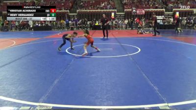 57 lbs Semifinal - Kristian Alvarado, Kalispell Wrestling Club vs Remy Hernandez, Quincy Regulators