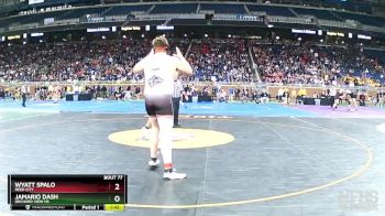 D3-285 lbs Champ. Round 1 - Wyatt Spalo, Reed City vs Jamario Dash, Orchard View HS