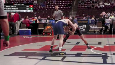 133 lbs Preliminaries - Aiden Grogg, Saucon Valley vs Mason Wright, Beth Center