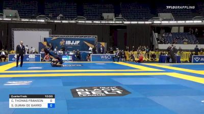 COLE THOMAS FRANSON vs SILVIO DURAN DE BARROS SARAIVA 2019 World IBJJF Jiu-Jitsu No-Gi Championship