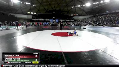 63 lbs Cons. Round 4 - Gabriel Potter, Inland Northwest Wrestling Training Center vs Benson Acorn, Deer Park Ironman Wrestling Club