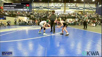 67 lbs Quarterfinal - Cayson Delgado, F-5 Grappling vs Dawson Long, Standfast