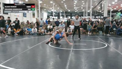 115 lbs 3rd Place - Elijah Roman, Triumph Blue - HSC vs Branden Eisenhour, TNWC Silver Fox - HSC