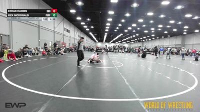 96 lbs 5th Place - Ethan Harris, Roundtree Wrestling Academy 12u vs Rex McDonald, Powerhouse Elite 12U