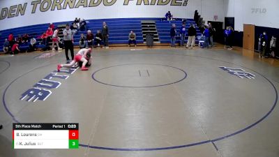 152 lbs 5th Place Match - Kash Julius, West Shamokin vs Bernie Lourens, General McClane