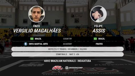 Felipe Assis vs Enzo Vergilio Magalhães 2025 ADCC Brazilian Nationals