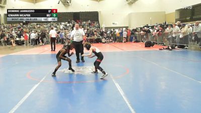 56-B lbs Consi Of 8 #1 - Dominic Jannuzzio, Colonial Pride vs Q'Marri McAfee, Milford