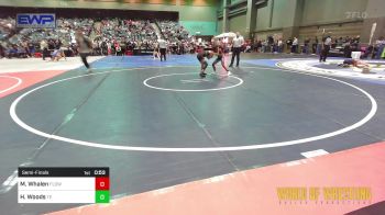 76 lbs Semifinal - Madisen Whalen, FLOW Academy vs Heavyn Woods, Takedown Elite