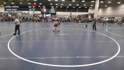 132 lbs Champ. Rd Of 32 - Gabriel Serros, Volcano Vista High School Wrestling vs Adam Carey, Immortal Athletics WC