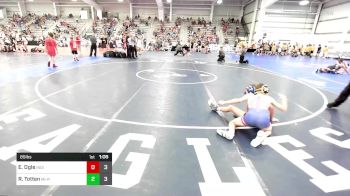 85 lbs Rr Rnd 3 - Eli Ogle, Indiana Outlaws Red vs Ryan Totten, MI-Rev