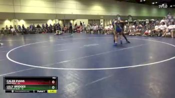 152 lbs Round 4 (10 Team) - Caleb Evans, MXW Gold vs Lilly Bridges, Franklin Blue