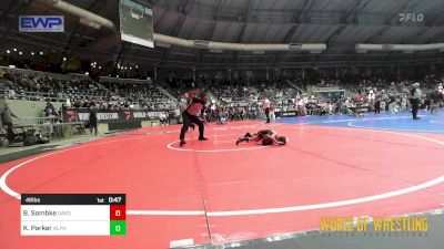 46 lbs Round Of 16 - Brooks Sombke, Dakota Boyz Wrestling Club vs Kai Parker, Alpha Elite, Mi