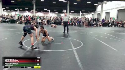 105 lbs Round 1 (4 Team) - Micah Garcia, Rough House vs Cooper Ball, Finger Lakes Elite