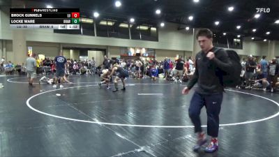 150 lbs Round 3 (6 Team) - Locke Ware, BRAWL White vs Brock Gunnels, Level Up